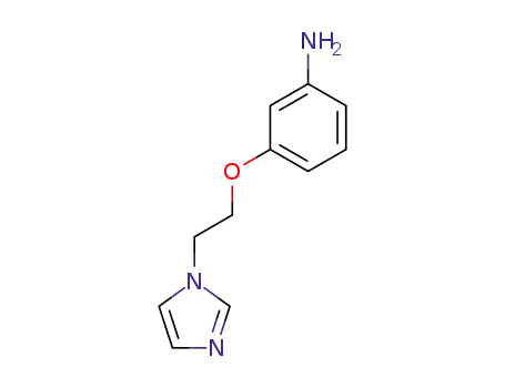 Molecular Structure of 112677-70-0 (3-[2-(1H-imidazol-1-yl)ethoxy]benzenamine)