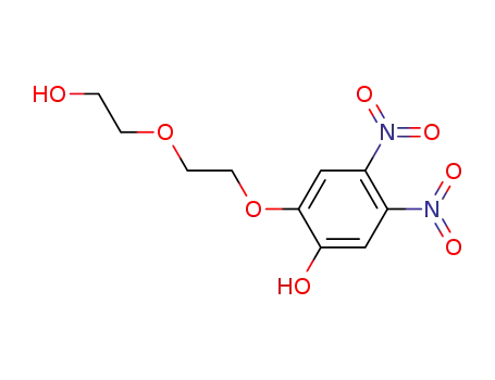 Molecular Structure of 105780-37-8 (Phenol, 2-[2-(2-hydroxyethoxy)ethoxy]-4,5-dinitro-)