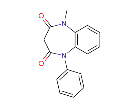 Molecular Structure of 22316-24-1 (1H-1,5-Benzodiazepine-2,4(3H,5H)-dione, 1-methyl-5-phenyl-)