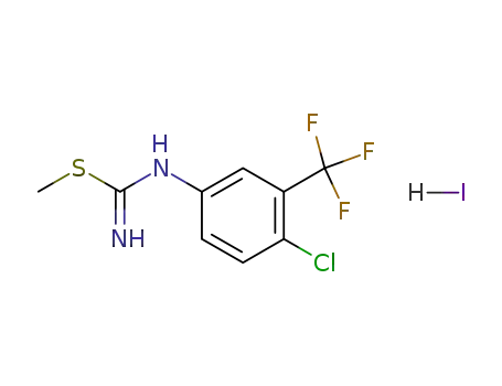 S-methyl N-[4-chloro-3 (trifluoromethyl)phenyl]isothiourea hydroiodide