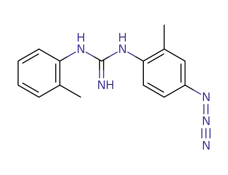 Molecular Structure of 114828-35-2 (1-(4-azido-2-methylphenyl)-3-(2-methylphenyl)guanidine)