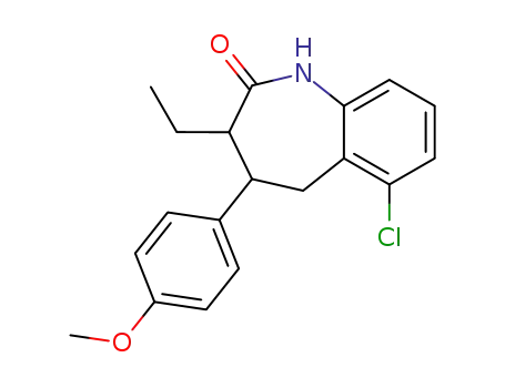 (E) 6-Chloro-1,3,4,5-tetrahydro-3-ethyl-4-(4-methoxyphenyl)-2H-1-benzazepin-2-one