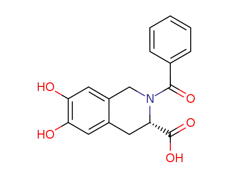 (3S)-2-benzoyl-6,7-dihydroxy-1,2,3,4-tetrahydroisoquinoline-3-carboxylic acid