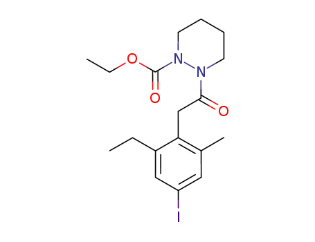 1(2H)-Pyridazinecarboxylic acid,
2-[(2-ethyl-4-iodo-6-methylphenyl)acetyl]tetrahydro-, ethyl ester