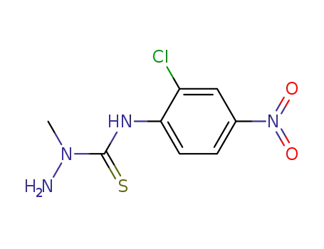 Molecular Structure of 143014-17-9 (Hydrazinecarbothioamide, N-(2-chloro-4-nitrophenyl)-1-methyl-)