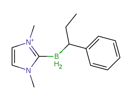 Molecular Structure of 1456710-72-7 ((1,3-dimethyl-1H-imidazol-3-ium-2-yl)(1-phenylpropyl)dihydroborate)