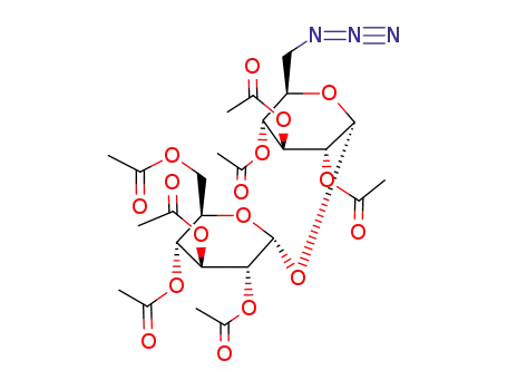 2,3,4-tri-O-acetyl-6-azido-6-deoxy-α-D-glucopyranosyl-(1→1)-2,3,4,6-tetra-O-acetyl-α-D-glucopyranoside