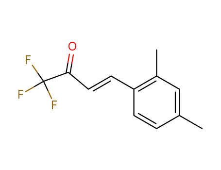 Molecular Structure of 96107-00-5 (3-Buten-2-one, 4-(2,4-dimethylphenyl)-1,1,1-trifluoro-, (E)-)