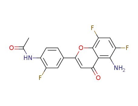 2-(4-Acetylamino-3-fluorophenyl)-5-amino-6,8-difluoro-4H-1-benzopyran-4-one