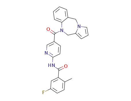 Benzamide, 5-fluoro-2-methyl-N-(5-(5H-pyrrolo(2,1-C)(1,4)benzodiazepin-10(11H)-ylcarbonyl)-2-pyridinyl)-
