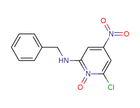 Molecular Structure of 149354-24-5 (2-benzylamino-6-chloro-4-nitro-pyridine-N-oxide)