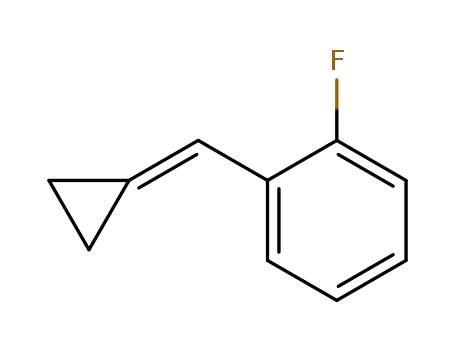 Benzene, 1-(cyclopropylidenemethyl)-2-fluoro- (9CI)