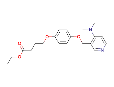 ethyl 4-[4-[(4-dimethylaminopyrid-3-yl)methoxy]phenoxy]butanoate