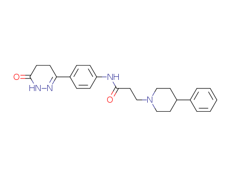 1-Piperidinepropanamide,4-phenyl-N-[4-(1,4,5,6-tetrahydro-6-oxo-3-pyridazinyl)phenyl]-