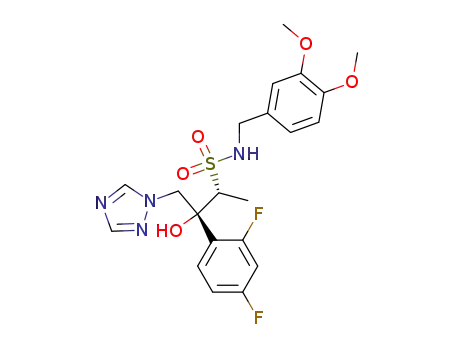 N-(3,4-dimethoxybenzyl)-[(2R,3R)-3-(2,4-difluorophenyl)-3-hydroxy-4-(1H-1,2,4-triazol-1-yl)-2-butane]sulfonamide