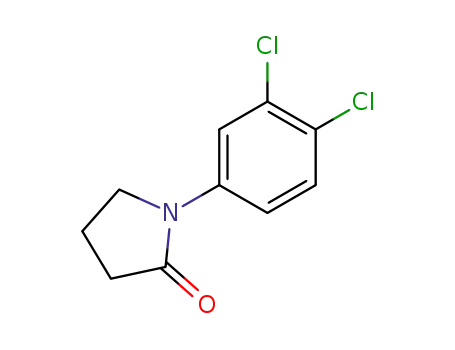 Molecular Structure of 5210-95-7 (2-Pyrrolidinone, 1-(3,4-dichlorophenyl)-)