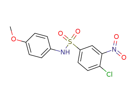 Molecular Structure of 30751-26-9 (4-CHLORO-N-(4-METHOXY-PHENYL)-3-NITRO-BENZENESULFONAMIDE)