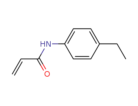 Molecular Structure of 15271-58-6 (2-Propenamide, N-(4-ethylphenyl)-)