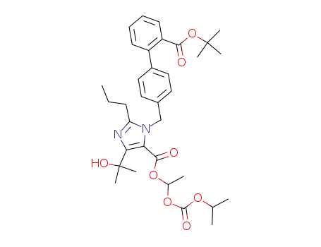 1-(isopropoxycarbonyloxy)ethyl 1-[(2'-t-butoxycarbonylbiphenyl-4-yl)methyl]-4-(1-hydroxy-1-methylethyl)-2-propylimidazole-5-carboxylate