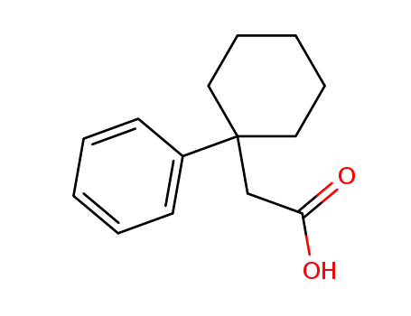 Molecular Structure of 32231-03-1 ((1-phenylcyclohexyl)acetic acid)