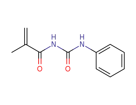 Molecular Structure of 102254-08-0 (2-Propenamide, 2-methyl-N-[(phenylamino)carbonyl]-)