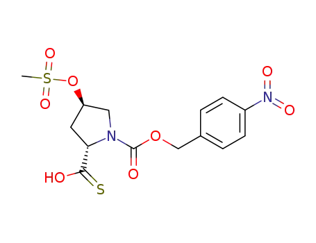 (2S,4R)-1-p-nitrobenzyloxycarbonyl-4-methanesulfonyloxy-2-pyrrolidinethiocarboxylic acid