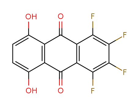 1,2,3,4-Tetrafluoro-5,8-dihydroxyanthraquinone