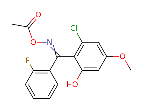 E-2-chloro-2'-fluoro-6-hydroxy-4-methoxybenzophenone O-acetyl oxime