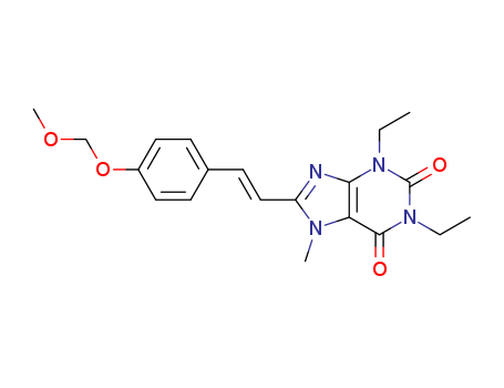 (E)-1,3-DIETHYL-8-(4-METHOXYMETHOXYSTYRYL)-7-METHYLXANTHINECAS