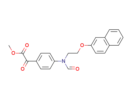 4-[N-[2-(2-naphthalenyloxy)ethyl]formamido]-alpha-oxobenzeneacetic acid methyl ester