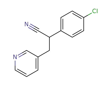 3-Pyridinepropanenitrile, a-(4-chlorophenyl)-