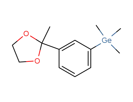Molecular Structure of 126030-91-9 (Germane, trimethyl[3-(2-methyl-1,3-dioxolan-2-yl)phenyl]-)