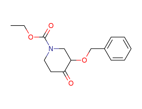 1-Piperidinecarboxylicacid, 4-oxo-3-(phenylmethoxy)-, ethyl ester