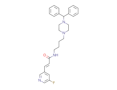 N-[3-(5-fluoro-pyridin-3-yl)acryloyl]-4-(4-diphenylmethyl-1-piperazinyl)butylamine