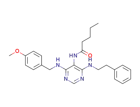 4-[[(6-phenethylamino-5-valeramido) pyrimidin-4-yl]aminomethyl]anisole