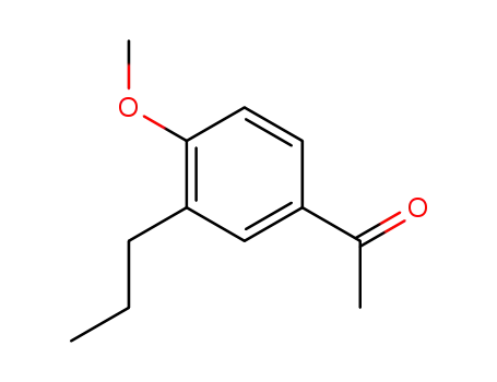 Molecular Structure of 100256-35-7 (Ethanone, 1-(4-methoxy-3-propylphenyl)-)