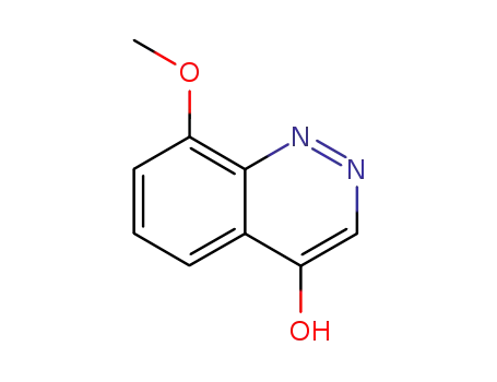 Molecular Structure of 90417-27-9 (4-Hydroxy-8-methoxycinnoline)