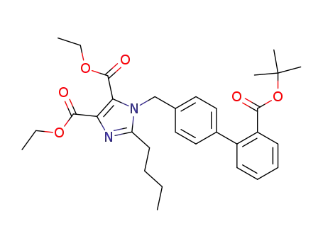 1H-Imidazole-4,5-dicarboxylic acid,
2-butyl-1-[[2'-[(1,1-dimethylethoxy)carbonyl][1,1'-biphenyl]-4-yl]methyl]-,
diethyl ester