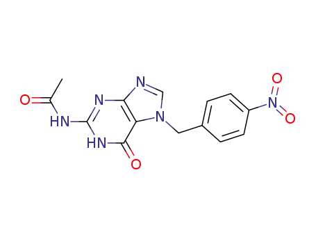 Molecular Structure of 182005-37-4 (Acetamide,
N-[6,7-dihydro-7-[(4-nitrophenyl)methyl]-6-oxo-1H-purin-2-yl]-)