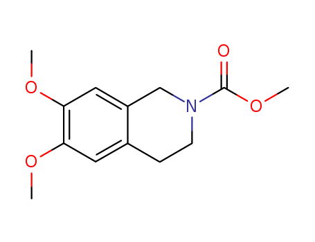 Molecular Structure of 121580-32-3 (2(1H)-Isoquinolinecarboxylic acid, 3,4-dihydro-6,7-dimethoxy-, methyl
ester)