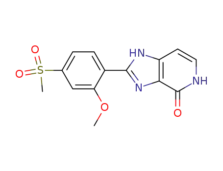 4H-Imidazo[4,5-c]pyridin-4-one,
1,5-dihydro-2-[2-methoxy-4-(methylsulfonyl)phenyl]-