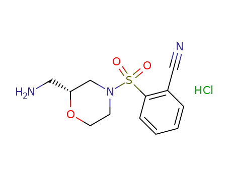 2-{[(2R)-2-(aminomethyl)-4-morpholinyl]sulfonyl}benzonitrile hydrochloride