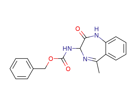 Carbamic acid,
(2,3-dihydro-5-methyl-2-oxo-1H-1,4-benzodiazepin-3-yl)-, phenylmethyl
ester