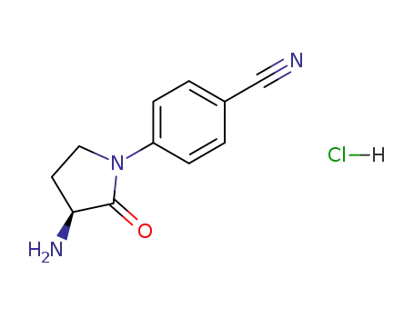 4-[(S)-3-AMINO-2-OXOPYRROLIDIN-1-YL)BENZONITRILE HYDROCHLORIDE