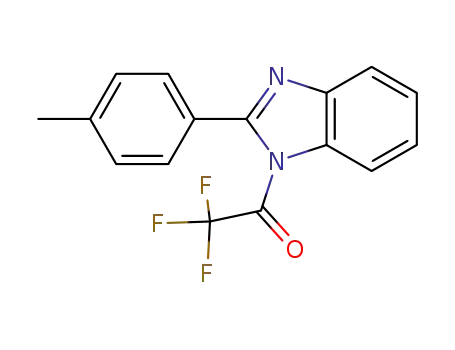 Molecular Structure of 136775-87-6 (1-trifluoroacetyl-2-(4-methylphenyl)benzimidazole)