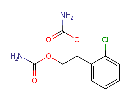 Molecular Structure of 194085-57-9 (1,2-Ethanediol, 1-(2-chlorophenyl)-, dicarbamate)