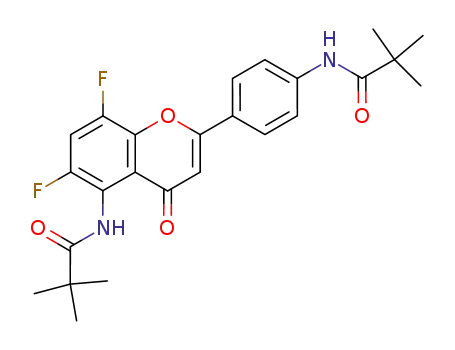 6,8-Difluoro-5-pivaloylamino-2-(4-pivaloylaminophenyl)-4H-1-benzopyran-4-one