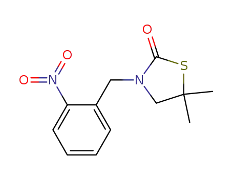 Molecular Structure of 907994-43-8 (5,5-dimethyl-3-(2-nitrobenzyl)thiazolidine-2-one)