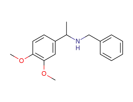 Molecular Structure of 114754-73-3 (BENZYL-[1-(3,4-DIMETHOXYPHENYL)ETHYL]AMINE)