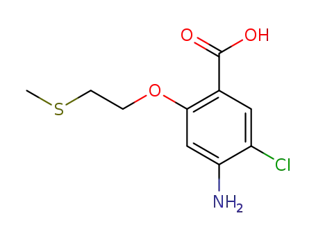Benzoic acid, 4-amino-5-chloro-2-[2-(methylthio)ethoxy]-